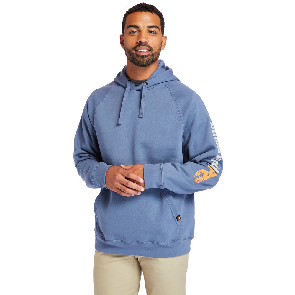 Sudadera Timberland Argentina Hombre - Pro® Hood Honcho Sport Hoodie - Azules - ASXEDP-479